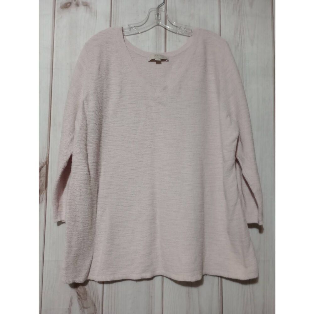 Loft Sweater Ladies 20 Pink Round Neck‎